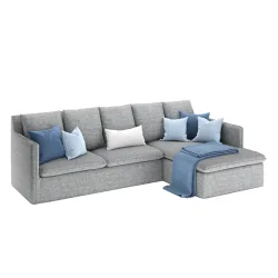 Ecksofa DINA rechts grau