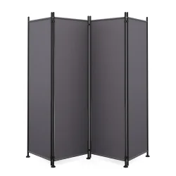 Paravent 4-teilig 215 x 170 cm anthrazit