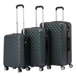 Reisekoffer Hartschalenkoffer AMY 3er Set smaragd