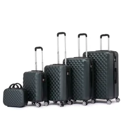 Reisekoffer Hartschalenkoffer AMY 5er Set smaragd