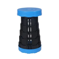 Klapphocker höhenverstellbar schwarz/blau