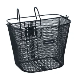 Velokorb vorne mit Tragegriff 34 x 25 cm schwarz