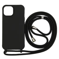 Handyhülle mit Band iPhone 15 Pro schwarz