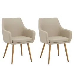 Esszimmerstuhl LADINA 2er Set beige