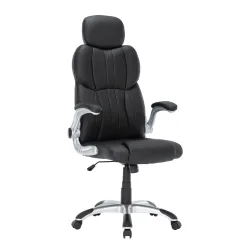 Bürostuhl Leder IMPERA schwarz
