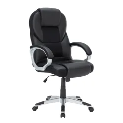 Bürostuhl Leder TIMI schwarz