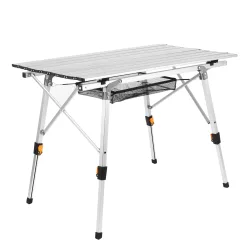 Campingtisch klappbar DOLF 90 x 51 cm silber