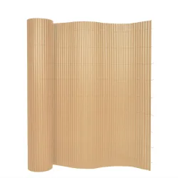 Sichtschutzmatte PVC 400 x 200 cm Bambusoptik