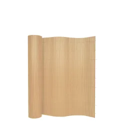 Sichtschutzmatte PVC 400 x 100 cm Bambusoptik