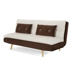 Schlafsofa ANDRI braun/beige