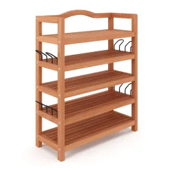 Schuhregal Holz 74 x 26 x 82 cm