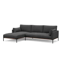 Ecksofa TIMBER links anthrazit