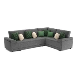 Ecksofa mit Schlaffunktion LYNN rechts anthrazit