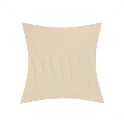 Sonnensegel Quadrat 3 x 3 m beige