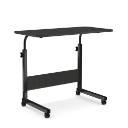 Laptoptisch LALE auf Rollen 80 x 40 x 60 - 90 cm schwarz