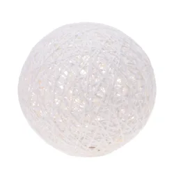 LED Deko Beleuchtung Kugel 20 cm weiss