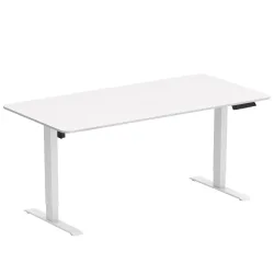 Stehpult elektrisch BUDGET weiss 140 x 70 cm