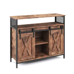 Sideboard Vintage BONITA mit Schiebetüren 100 x 80 cm