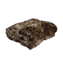 Kuscheldecke Kunstfell 127 x 165 cm braun