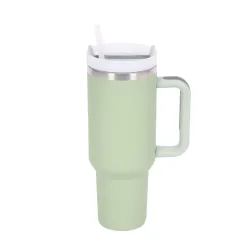 Thermobecher mit Strohhalm 1.1L mint