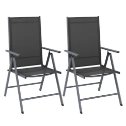 Gartenstuhl EVA 2er Set anthrazit