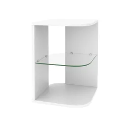 Beistelltisch MORTEN 40 x 40 x 56 cm weiss
