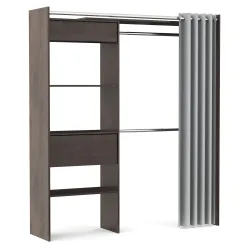 Garderobe Kleiderschrank GUEST 167 x 177 cm braun