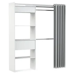 Garderobe Kleiderschrank GUEST 167 x 177 cm weiss
