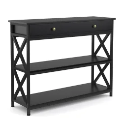 Konsolentisch EDMAR 100 x 80 cm schwarz