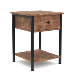 Nachttisch Vintage BONITA 40 x 55 cm mit 1 Schublade