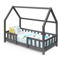 Kinderbett MAISON 70 x 140 cm anthrazit