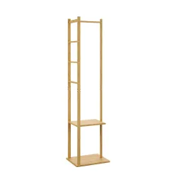 Garderobe Kleiderständer Bambus BODMAR 38 x 155 cm natur