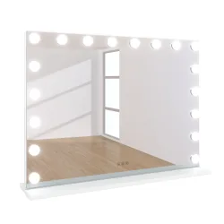 LED Spiegel EMMI 80 x 12 x 60 cm weiss