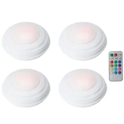 LED Lampen 4er Set mit Fernbedienung