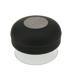Lautsprecher Bluetooth mit Saugnapf schwarz/weiss