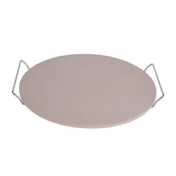 Pizzastein mit Griffen 33 cm
