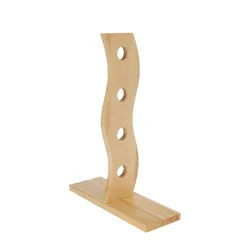 Weinregal Holz für 4 Flaschen