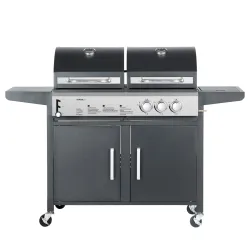 Kombigrill Gas 2+1 Brenner und Holzkohle