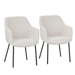 Esszimmerstuhl TEDIS 2er Set beige
