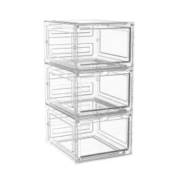 Aufbewahrungsbox 34 x 27 x 19 cm 3er Set transparent