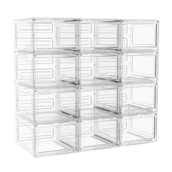 Aufbewahrungsbox 34 x 27 x 19 cm 12er Set transparent