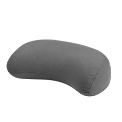 Meditationskissen Halbmond 42 x 20 x 12 cm grau