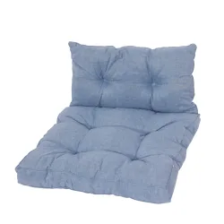 Outdoorkissen Bodenkissen 2er Set blau