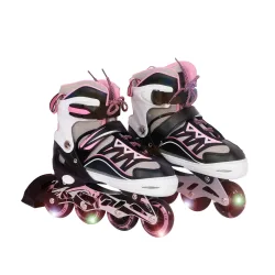 LED Inlineskates Grösse 39 - 42 verstellbar pink