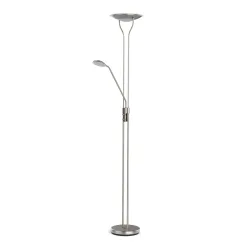 LED Stehlampe RESIL dimmbar silber