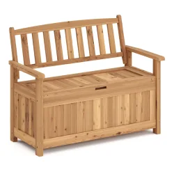 Truhenbank Holz ROSALIA 120 cm natur