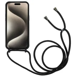 Handyhülle mit Band iPhone 16 Pro Max schwarz
