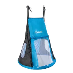 Zelt für Nestschaukel 100 cm blau/schwarz