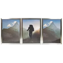 Bilderrahmen 30 x 40 cm 3er Set silber