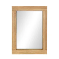 Wandspiegel Holz 46 x 61 cm natur